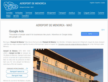 Tablet Screenshot of menorca-airport.com